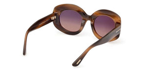 Tom Ford CLAUDETTE-02 FT 1346 unisex Havana Oval Sunglasses