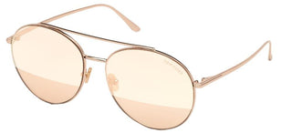 Tom Ford CLEO FT 0757 women Rose gold Round Sunglasses
