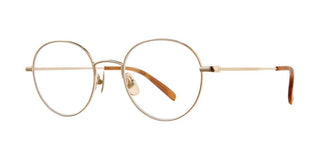 GARRETT LEIGHT CLOY II unisex Gold Round Eyeglasses