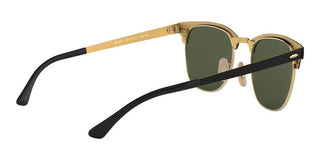 Ray-Ban CLUBMASTER METAL RB 3716 unisex Black Geometric Sunglasses