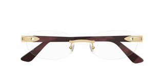 Cartier Signature C De Cartier Ct0318o Women Red Squared Eyeglasses
