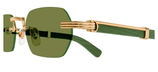 Cartier Première de Cartier CT0362S men Gold Squared Sunglasses