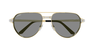 Cartier Santos de Cartier CT0425S men Gold Pilot Sunglasses