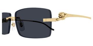 Cartier Panthère de Cartier CT0430S unisex Gold Squared Sunglasses