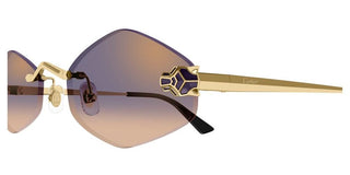 Cartier Panthère de Cartier CT0433S women Gold Geometric Sunglasses