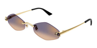 Cartier Panthère de Cartier CT0433S women Gold Geometric Sunglasses