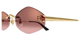 Cartier Panthère de Cartier CT0433S women Gold Geometric Sunglasses