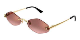 Cartier Panthère de Cartier CT0433S women Gold Geometric Sunglasses