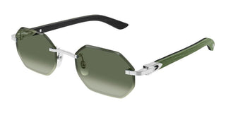 Cartier Signature C de Cartier CT0439S men Silver Geometric Sunglasses