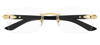 Cartier Signature C de Cartier CT0453O men Gold Squared Eyeglasses