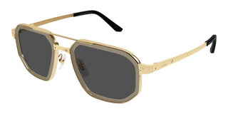 Cartier Santos de Cartier CT0462S men Gold Pilot Sunglasses