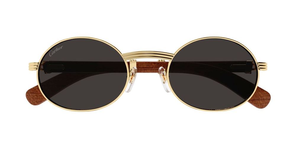 Cartier Première de Cartier CT0464S Occhiali Da Sole Uomo Oro Ovali ...