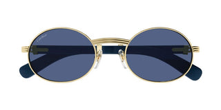 Cartier Première De Cartier Ct0464s Men Gold Oval Sunglasses