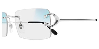 Cartier CT0488S men Silver Rectangle Sunglasses