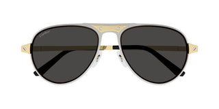 Cartier CT0533S men Black Pilot Sunglasses