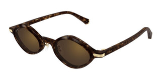 Cartier CT0540S unisex Havana Geometric Sunglasses