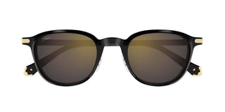 Cartier CT0541SA men Black Round Sunglasses