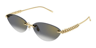 Cartier Clash de Cartier CT0543S women Gold Cat Eye Sunglasses