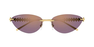 Cartier Clash de Cartier CT0543S women Gold Cat Eye Sunglasses