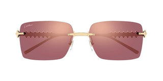 Cartier Clash de Cartier CT0545S women Gold Squared Sunglasses