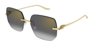 Cartier CT0549S women Gold Squared Sunglasses