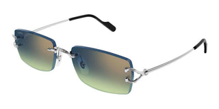 Cartier Signature C de Cartier CT0550S men Silver Squared Sunglasses