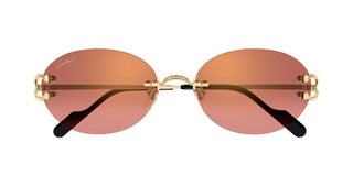 Cartier Signature C de Cartier CT0551S unisex Gold Round Sunglasses