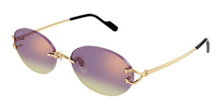 Cartier Signature C de Cartier CT0551S unisex Gold Round Sunglasses