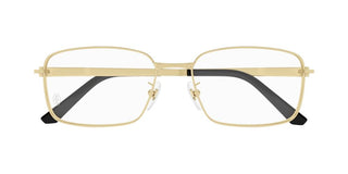 Cartier CT0555OA men Gold Rectangle Eyeglasses