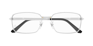 Cartier CT0555OA men Silver Rectangle Eyeglasses
