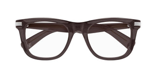 Cartier CT0558O men Violet Squared Eyeglasses