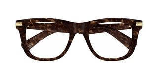 Cartier CT0558O men Havana Squared Eyeglasses