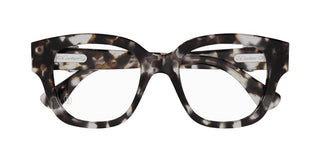 Cartier CT0566O women Havana Squared Eyeglasses