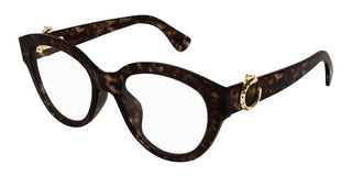 Cartier CT0567O women Havana Cat Eye Eyeglasses