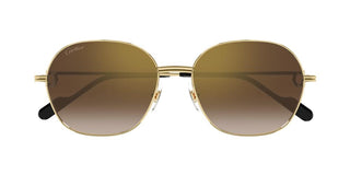 Cartier CT0569SA women Gold Squared Sunglasses
