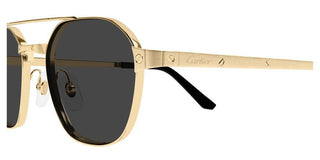 Cartier CT0571S men Gold Pilot Sunglasses