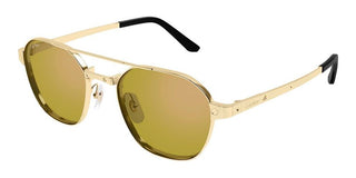 Cartier CT0571S men Gold Pilot Sunglasses