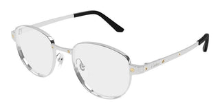 Cartier CT0572O men Silver Squared Eyeglasses