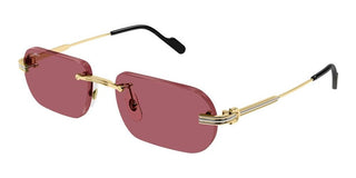 Cartier CT0577S unisex Gold Squared Sunglasses