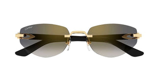Cartier CT0580S women Gold Geometric Sunglasses