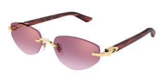 Cartier CT0580S women Gold Geometric Sunglasses