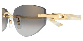 Cartier CT0580S women Gold Geometric Sunglasses