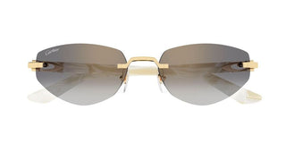 Cartier CT0580S women Gold Geometric Sunglasses