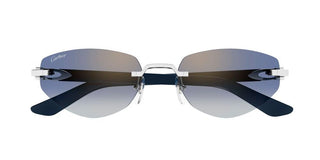 Cartier CT0580S women Silver Geometric Sunglasses
