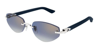 Cartier CT0580S women Silver Geometric Sunglasses
