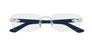 Cartier CT0581O men Silver Rectangle Eyeglasses