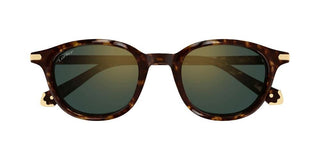 Cartier CT0584S unisex Havana Round Sunglasses