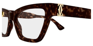 Cartier CT0590O women Havana Cat Eye Eyeglasses