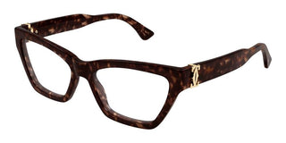Cartier CT0590O women Havana Cat Eye Eyeglasses