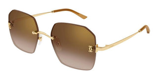 Cartier CT0591S women Gold Geometric Sunglasses